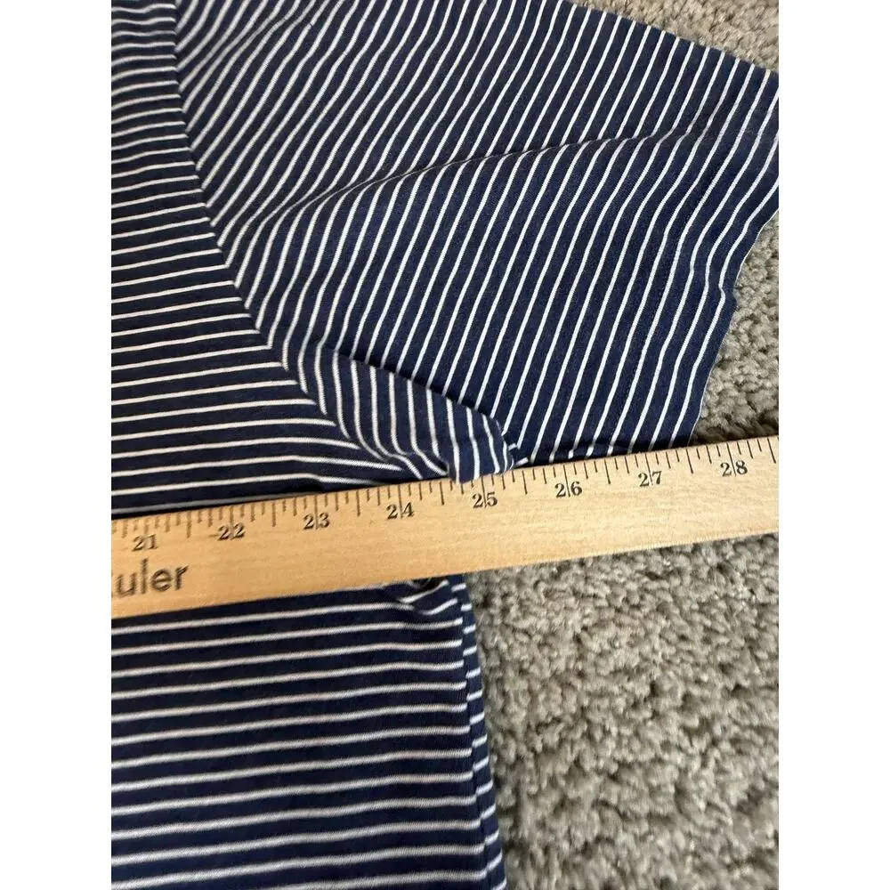 Vineyard Vines Polo Shirt Mens XL Blue Striped Short Sleeve 100% Pima Cotton